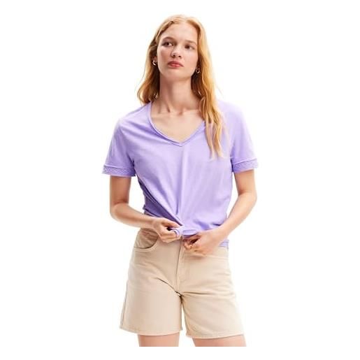 Desigual ts_damasco, 3016 lila, l, colore: rosso, l