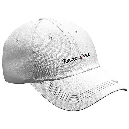 Tommy Jeans uomo cappellino sport cap con logo, bianco (white), taglia unica