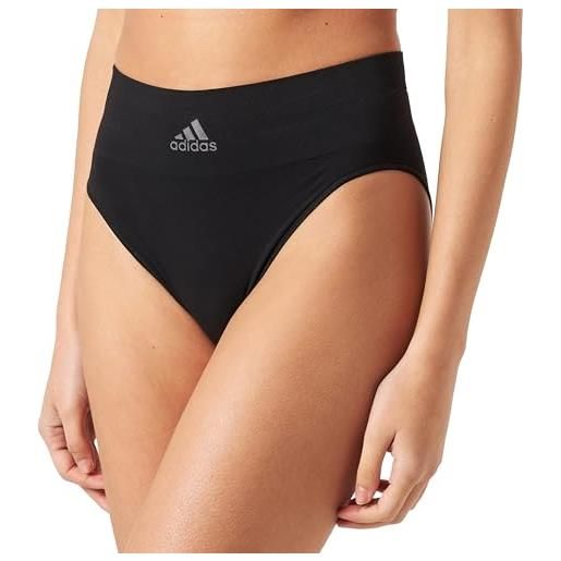 adidas intimo da donna - slip a gamba alta (taglia xs - xxl) - intimo comodo da donna, 000 nero, s