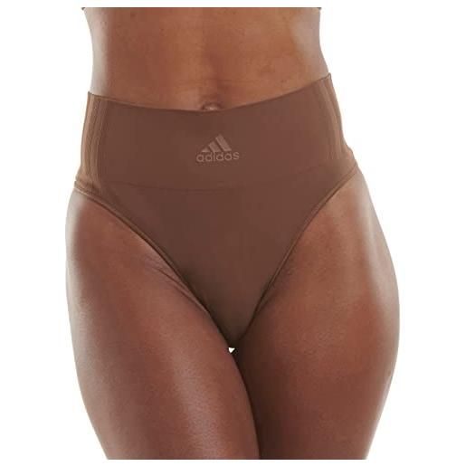 adidas thong slip a tanga, mocha tostata, xs donna
