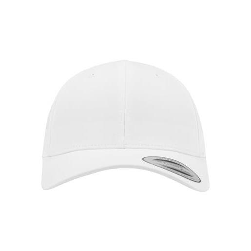 Flexfit curved classic snapback, berretto unisex-adult, bianco (white), one size