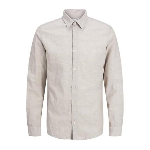 JACK & JONES jack&jones junior jjebreeze - maglietta a maniche lunghe da ragazzo ls sn jnr, crockery, 152