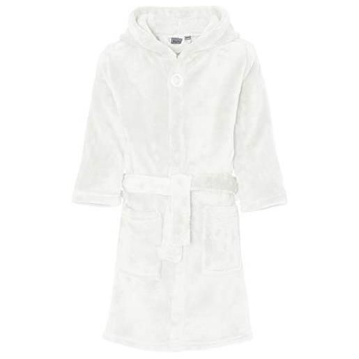 Playshoes accappatoio in pile per bambini, vestaglia unisex - bambini e ragazzi, natura, 86/92