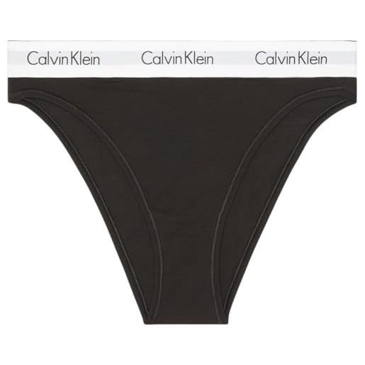 Calvin Klein donna slip high leg con fascia con logo, nero (black), l