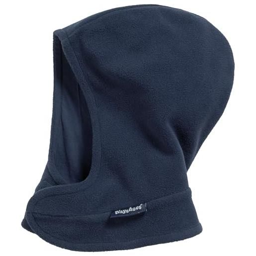 Playshoes passamontagna in pile, cappello invernale unisex - bambini e ragazzi, marino, 51-53