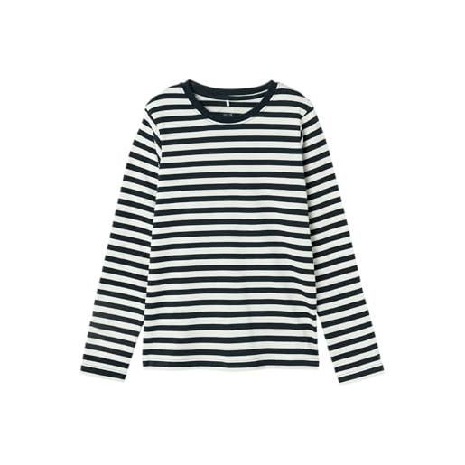 NAME IT nkmsalmo nreg ls top noos, maglia a maniche lunghe bambino, dark sapphire, 