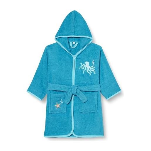 Playshoes kinder frottee-bademantel vestaglia, animali marini, 98/104 unisex-bambini e ragazzi