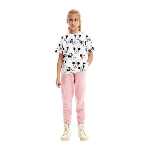 Desigual maglietta da ragazza ts_daia minnie, bianco, 6 anni