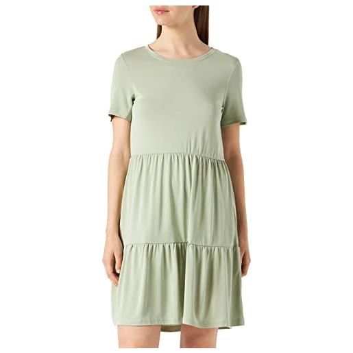 VERO MODA vmfilli calia ss short dress ga noos vestito, desert sage, s donna