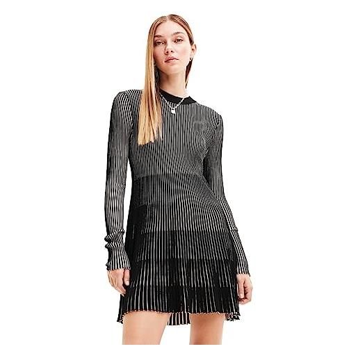 Desigual vest_venice dress donna, nero, s