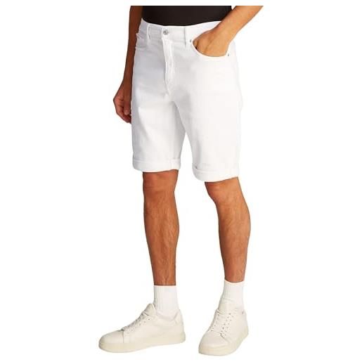 Calvin Klein uomo pantaloncini in jeans slim lunghezza al ginocchio, blu (denim light), 36w