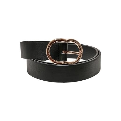 Urban classics cintura donna in pelle sintetica con cinghia in metallo, cintura disponibile in diversi colori, lunghezza 95 cm, 105 cm, 115 cm e 125 cm