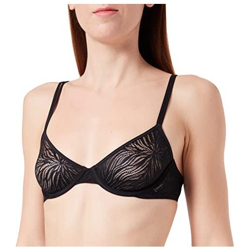 Calvin Klein reggiseno t-shirt donna unlined elasticizzato, nero (black), 4b