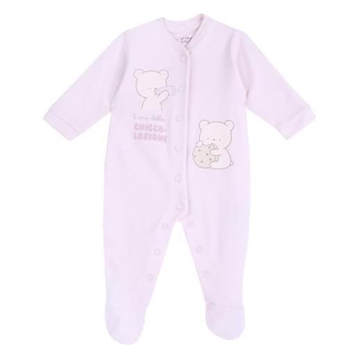 Chicco tutina con apertura davanti, pigiama bimba 0-24, rosa (2), 6 mesi, designed in italy