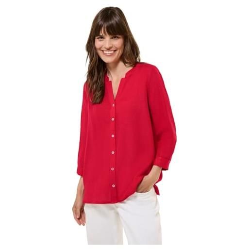 Cecil 3411474 tunica con bottoni in misto lino, glazed apple red, xl donna