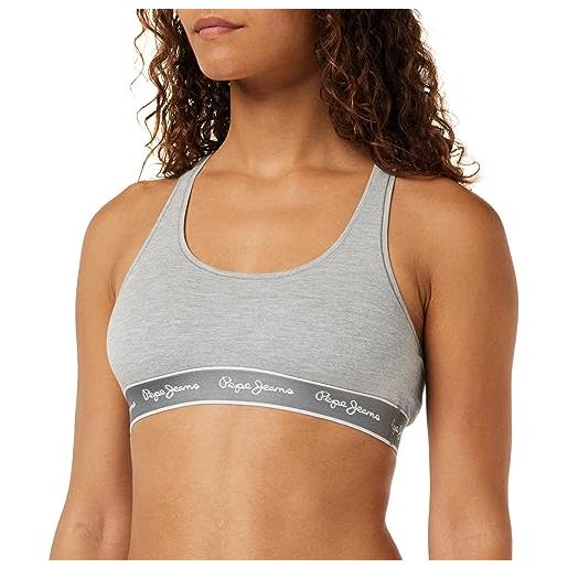 Pepe Jeans pepe rb brlt, reggiseno donna, grigio (grey marl), l