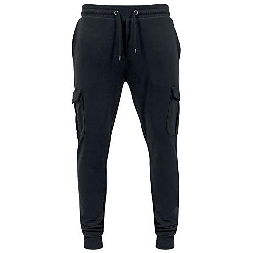 Urban classics pantaloni jogging uomo, tuta in stile cargo aderenti, sweatpants sportivo, tasche cargo, disponibili in diversi colori, taglie xs - 5xl