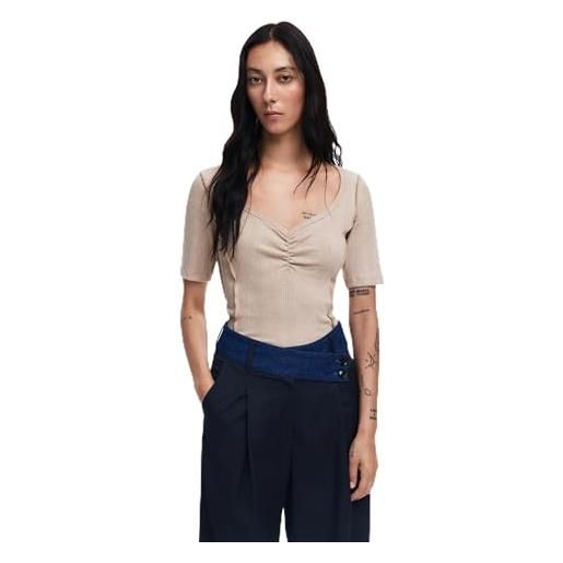 Desigual ts_pica, 1018 arena vigore, l, bianco, l