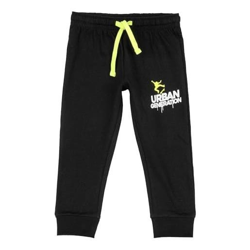 Chicco pantaloni della tuta, pantaloni bambini e ragazzi, nero, 12 mesi