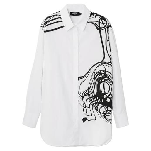 Desigual cam_fukuoka_lacroix, 1000 blanco, l/xl, bianco, xl