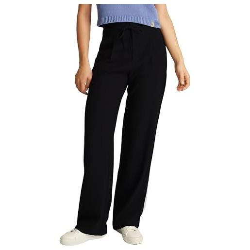 Calvin Klein donna pantaloni in tessuto ecovero relaxed straight pant con cintura in vita, nero (ck black), 27w