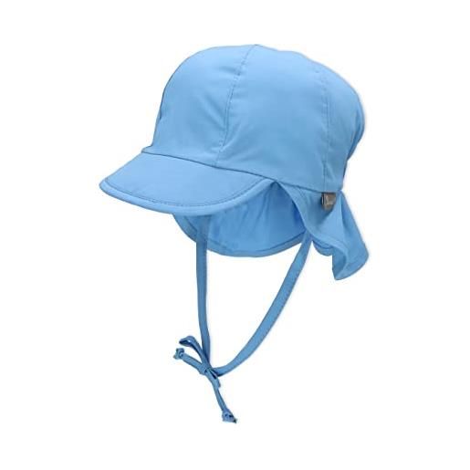 Sterntaler berretto bebé con visiera e protezione nuca cappellino, blu (samtblau 399), (taglia unica: 41) bimba