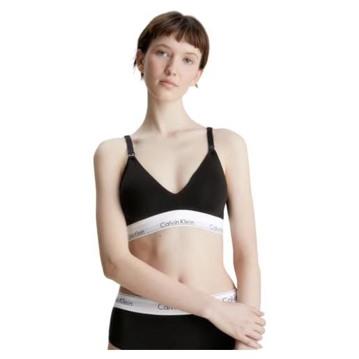Calvin Klein reggiseno allattamento donna maternity bra senza ferretto, multicolore (black), m