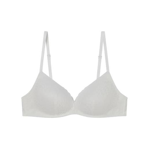 Women'secret sujetador triangular con relleno frozen collection reggiseno, bianco, 4b donna