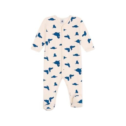Petit Bateau a0ckk dormi bene, ecrù/multicolore, 9 mesi unisex-bimbi