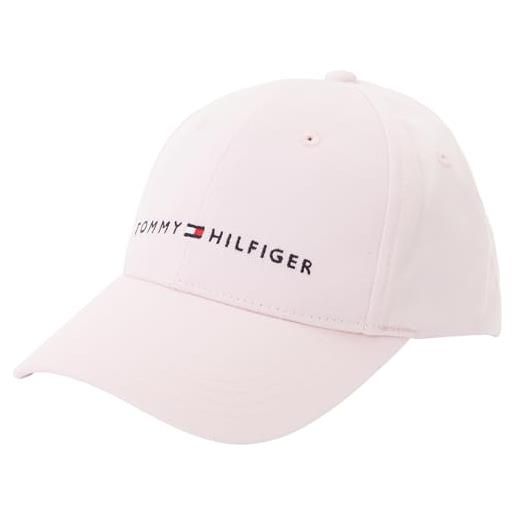 Tommy Hilfiger th essential cap au0au02020 coperchio, pink (light pink), s-m unisex-bambini e ragazzi