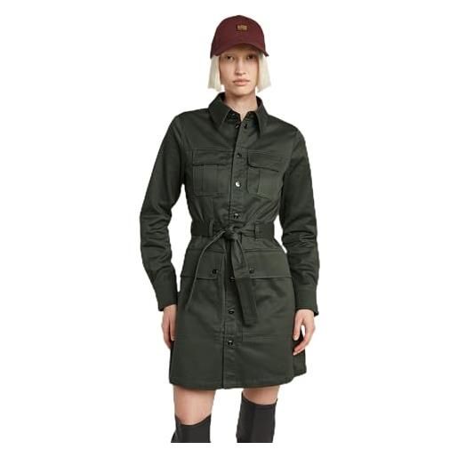 G-STAR raw vestito utility, grigio (asfalt d23649-c072-995), xxl