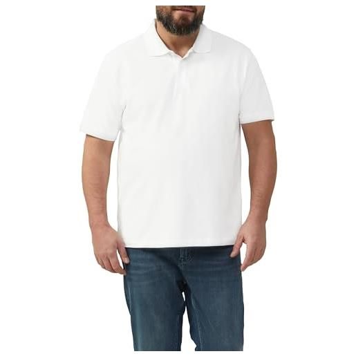 s.Oliver big size 10.3.16.13.121.2124223 polo, bianco, 4xl uomo