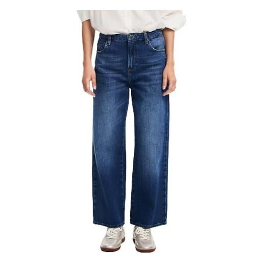 Desigual pantaloni lunghi da donna in denim, blu, 36