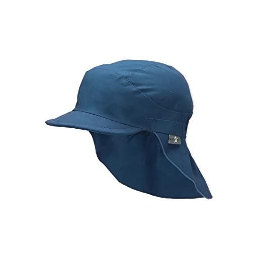 Sterntaler berretto con visiera e protezione per il collo senza, blu, 47 bambini e ragazzi