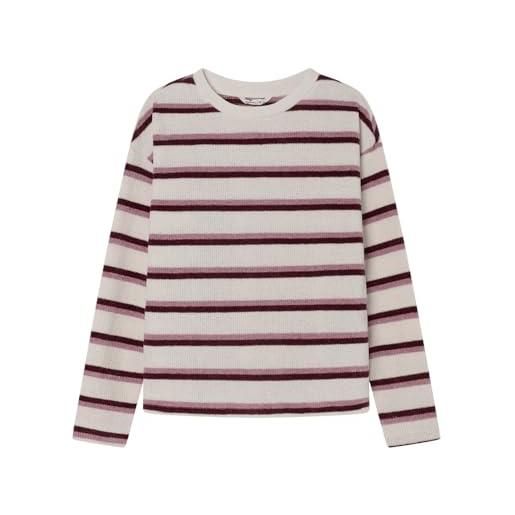 Springfield basic chenilla striped ls t shirt, beige, xs donna