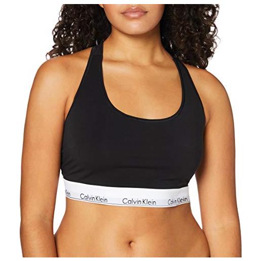 Calvin Klein donna bralette con fascia con logo, nero (black), xl