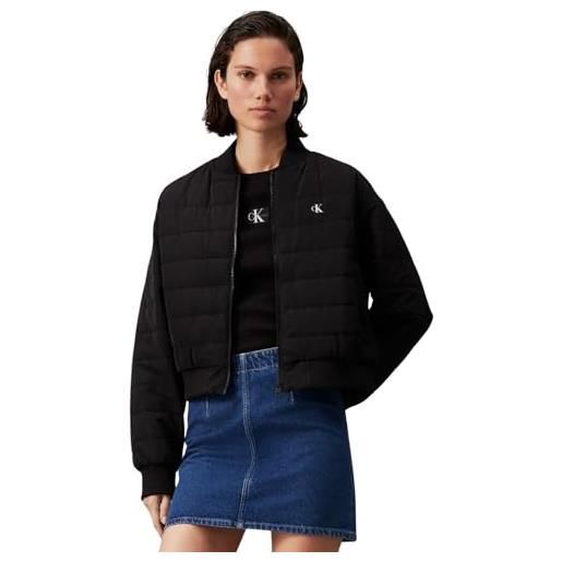 Calvin Klein jeans donna bomber mezza stagione, nero (ck black), xxl