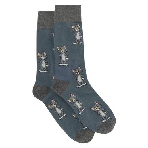 Springfield tom&jerry tom socks, blu, 43-46 uomo