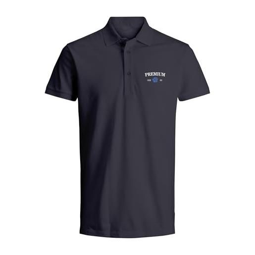 JACK & JONES jprblaalfie ss polo fst, cielo notturno, m uomo