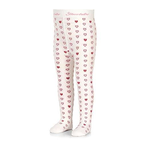 Sterntaler bambino ragazza cuore collant, natur, 92 cm