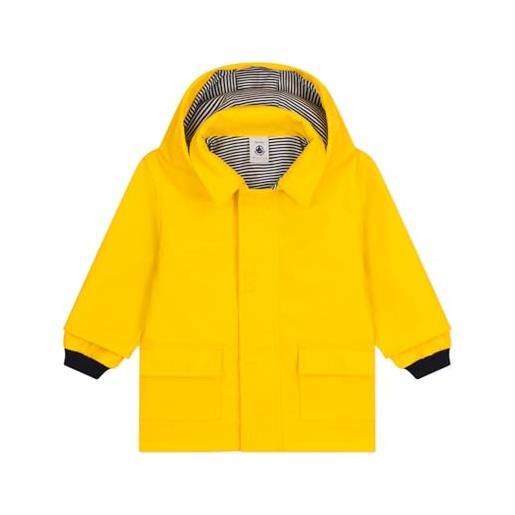 Petit Bateau a08fb, cappotto cerato unisex - bimbi 0-24, giallo, 3 anni