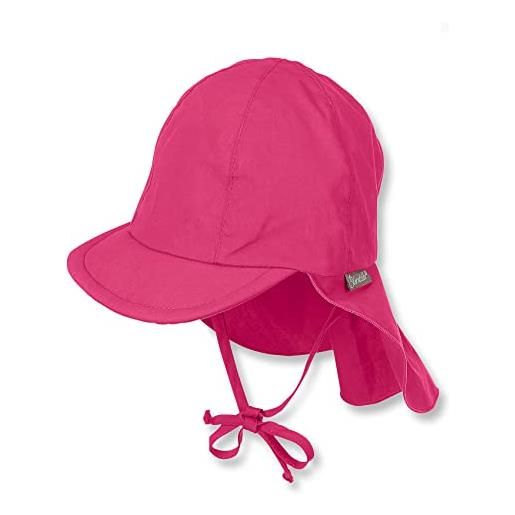 Sterntaler berretto bebé con visiera e protezione nuca cappellino, rosa (magenta 745), (taglia produttore: 45) bimba