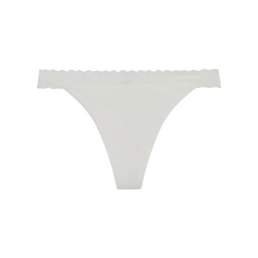 Women'secret tanga frozen collection brief, bianco, m donna