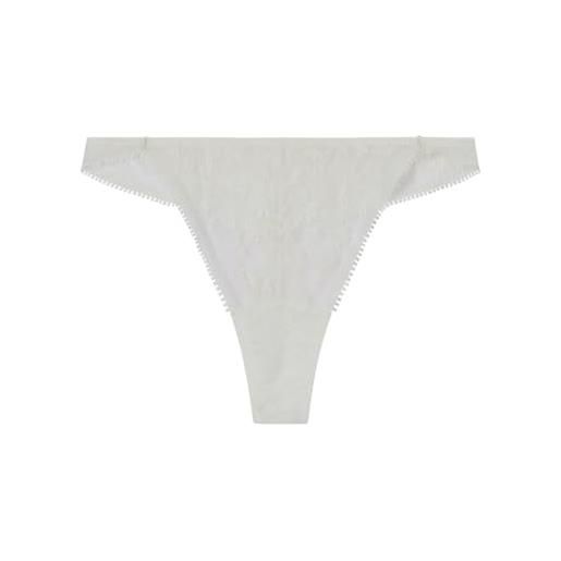 Women'secret tanga frozen collection brief, bianco, l donna