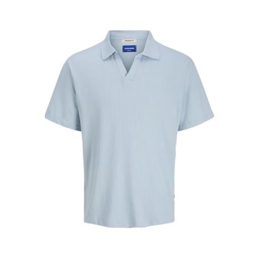 JACK & JONES polo da uomo joracapulco texture s, skyway. , m