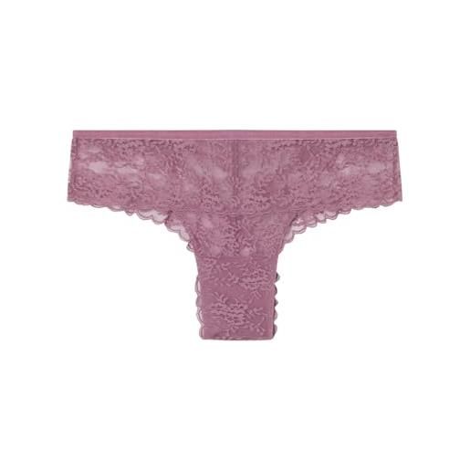 Women'secret braga brasileña ancha dusty pink collection brief, rosa, s donna