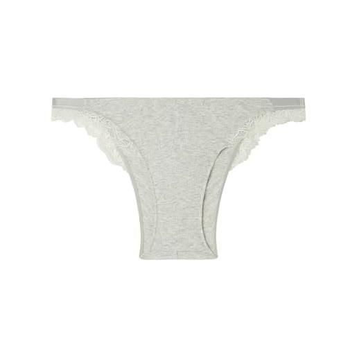 Women'secret braga brasileña algodón brief, marrone, s donna