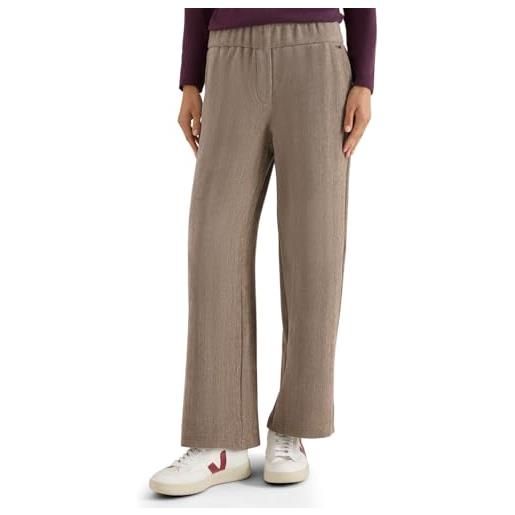 Cecil softe chenille wide leg pantaloni sandalwood beige melange s