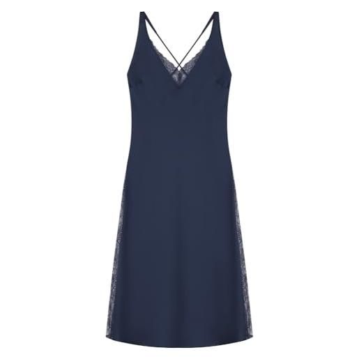 Women'secret camisón largo xmas sense collection nightdress, blu, xl donna