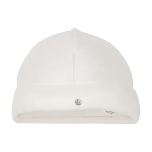 Petit Bateau a08aj, cappello neonato unisex - bimbi 0-24, bianco marshmallow, 12 mesi